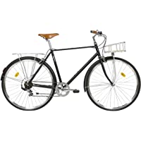 Fabric City Classic- Bicicleta de Paseo Urbana Vintage Retro- Bicicleta de Ciudad con Cambios Shimano- Cesta y Parrilla…